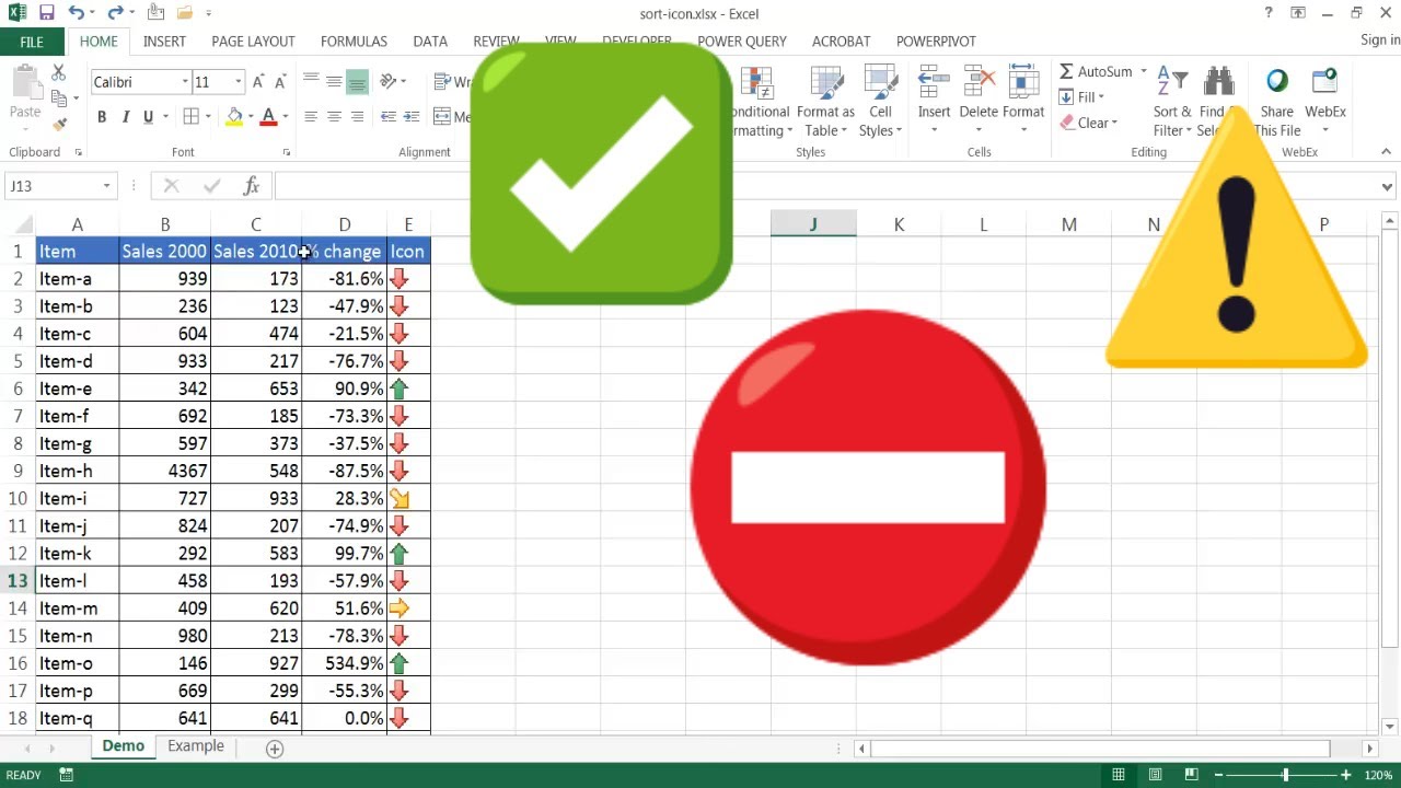 Sorting a Column by Icons - YouTube