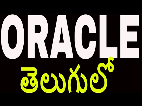 SQL (Oracle) Introduction in telugu