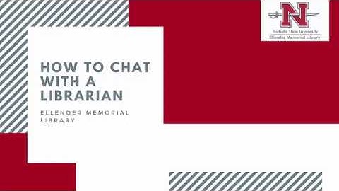 How to Chat with a Librarian