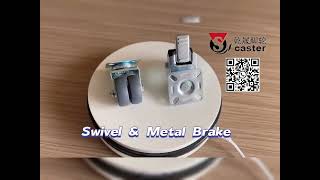 50mm Double Swivel Caster With Brake