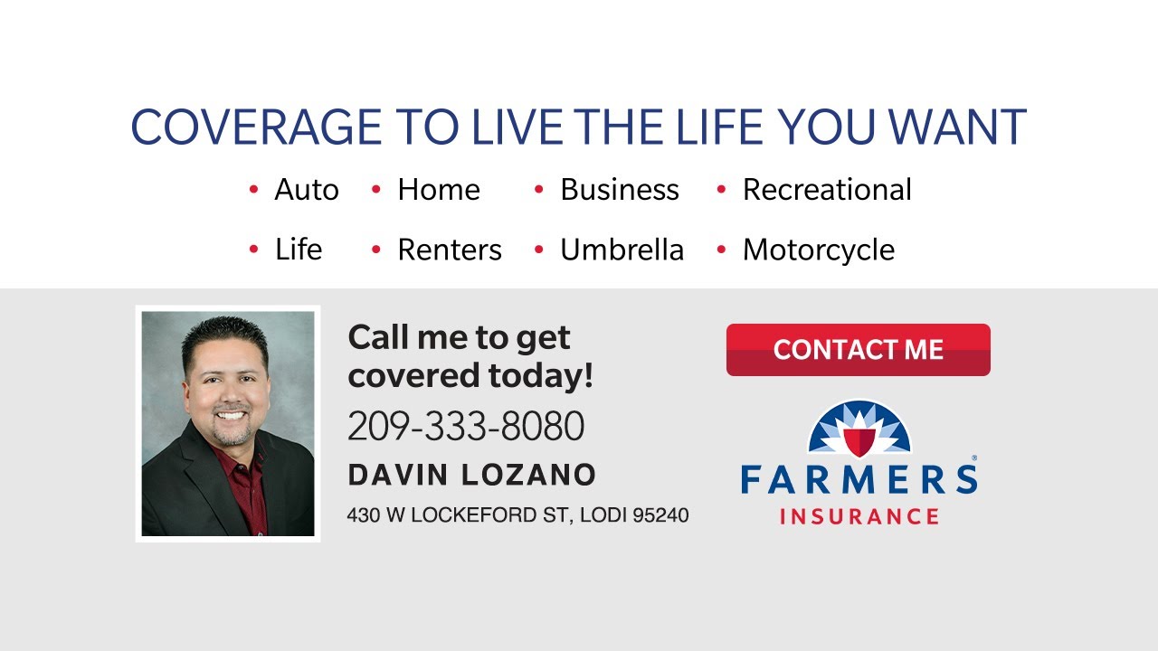 Davin Lozano Farmers Insurance YouTube
