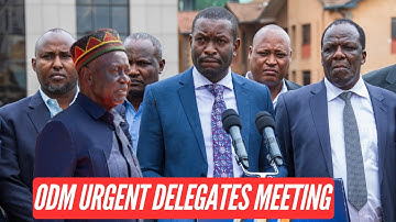 LIVE: CRISIS IN ODM! OBURU ODINGA & SIFUNA CONVENE ODM DELEGATES MEETING