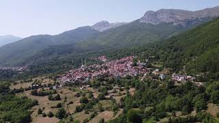 Macedonia Trebiste Mavrovo Rostuse August 2021  Relax landscape montain drone