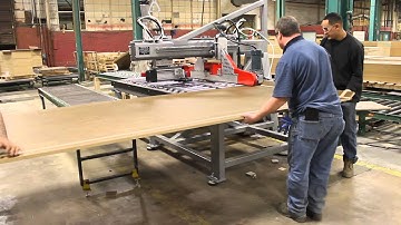 Large Panel V Grooving all the way around on Star V  Groover Machine