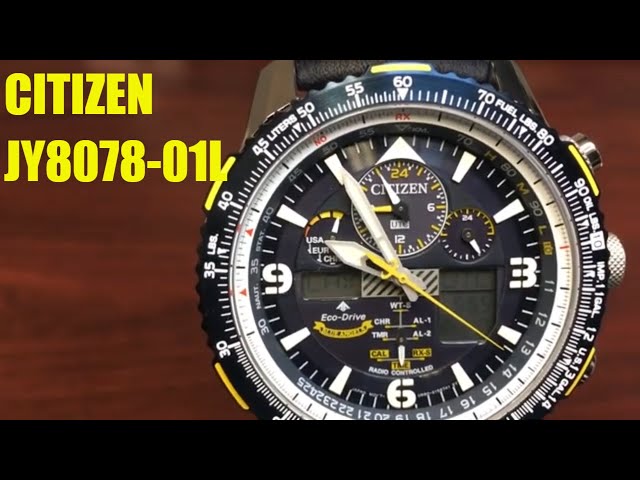 Citizen Eco-Drive Promaster Skyhawk A-T Solar Atomic Watch JY8078-01L -  YouTube