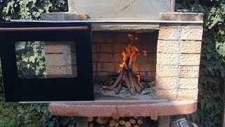 Turn a BBQ into an wood oven and BBQ