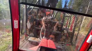 Komatsu 855 Smartcrane Unloading Timber