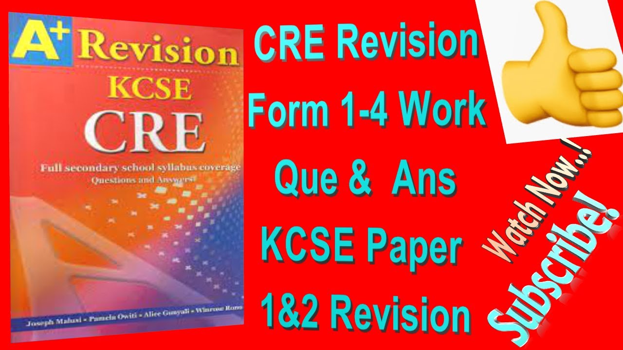 KCSE CRE Prediction Revision | CRE Paper 1 Revision | CRE Paper 2 ...