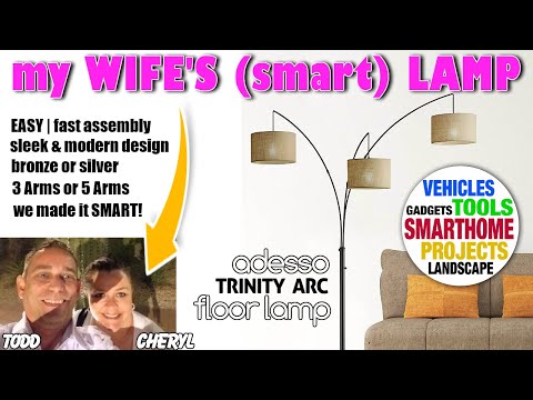 My Wife S Smart Lamp Adesso Trinity 3 Arc Lamp Youtube