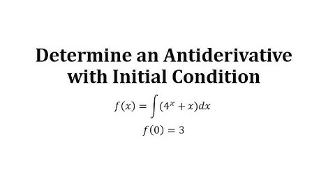 Determine an Antiderivative with Initial Condition (a^x+x)