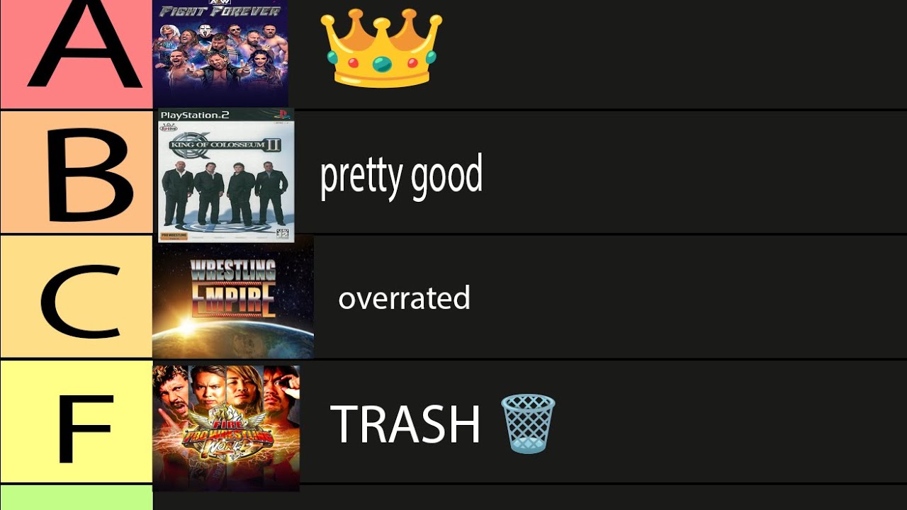 We played the best non Wwe wrestling games and ranked them  in one video 