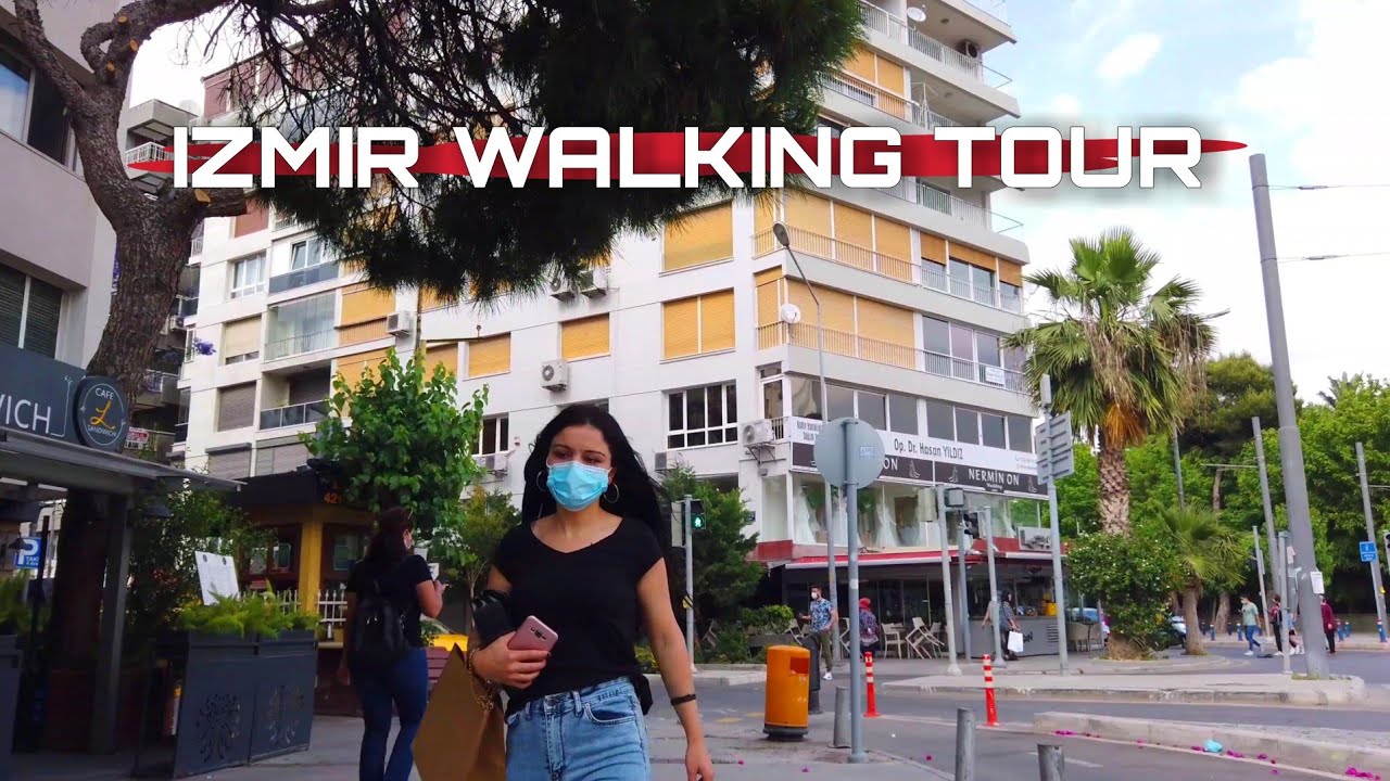 Izmir, तुर्किये | alsancak | पैदल यात्रा 4K