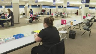 A look inside mass vaccination site at old Sears at Gwinnett Place Mall opens