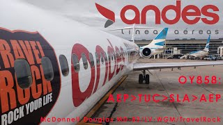 Aeroparque/Tucumán/Salta - MD-83/LV-WGM - Andes Líneas Aéreas