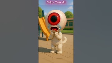 Mèo con bị lừa ăn kẹo con mắt #shorts #cat #ai #meow #meo