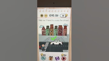 Brain Test Level 220 Help our friend to cross the street