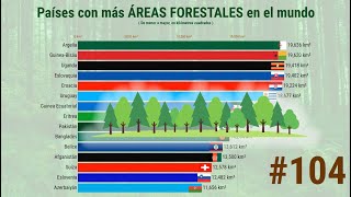 Paises con mas AREAS FORESTALES en el mundo