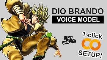 Dio Brando AI Voice Model - RVC 1-CLICK Google Colab Setup