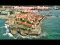 Montenegro  - Budva - Oldtown drone  görüntüleri