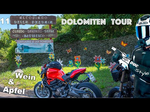 11 Dolomitentour ☞  Smalltalk vom Mendelpass über Wein und Apfelberge Richtung Predaia