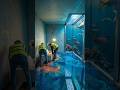 They Built a Secret Ocean Room Under the Ground #shorts #epoxyfloor #epoxyart #underwater #trending
