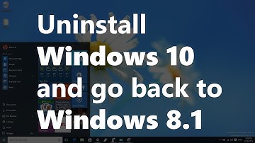 How to uninstall Windows 10 and go back to Windows 8.1