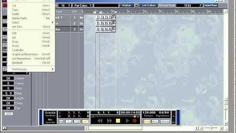 Steinberg Cubase VST-32/5.1 Complete Tutorial #05: Create and Copy Tracks and Parts Pt 2