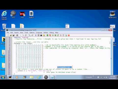How To Make And Put A Picture In Lua (PC) - YouTube