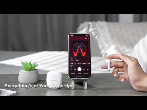 Навушники бездротові Vention TWS вкладиші Bluetooth 5.3 IPX4 22 год чорні, видео 1