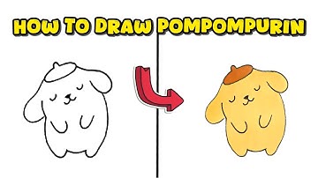 How to Draw Pompompurin from Sanrio Studio – Character Drawing