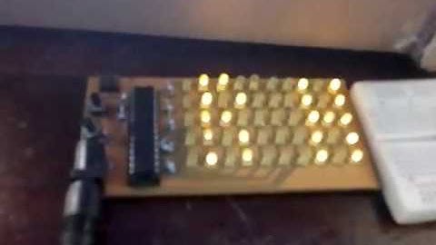 Scrolling Text on LEDs