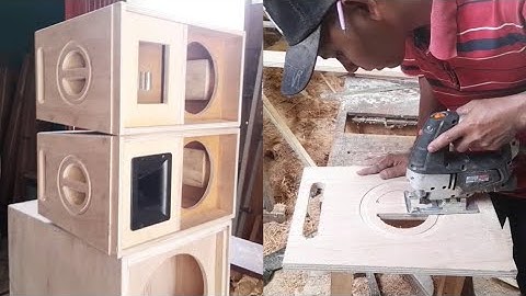 Cara Membuat Box Speaker Line Array 10 inch Single Plus Tweeter