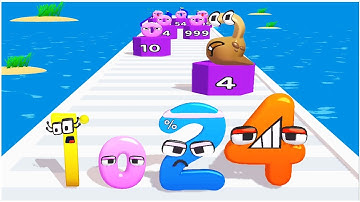 Merge Number Run "merge alphabet lore 3d" - Gameplay Walkthrough - All Levels Part 1