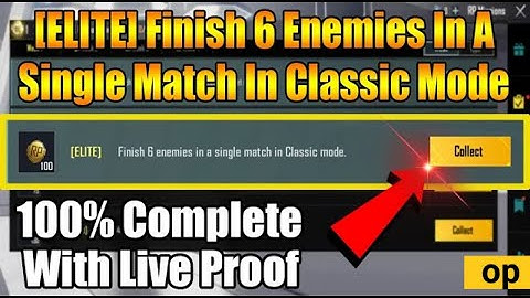(ELITE) FINISH 6 ENEMIES IN A SINGLE MATCH IN CLASSIC MODE