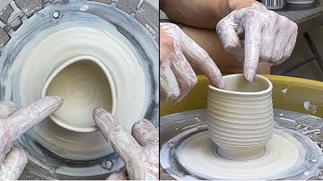 591. Throwing/Altering a Small Triangular Shape Tea Cup with Hsin-Chuen Lin 林新春 拉坯變形三角小茶杯