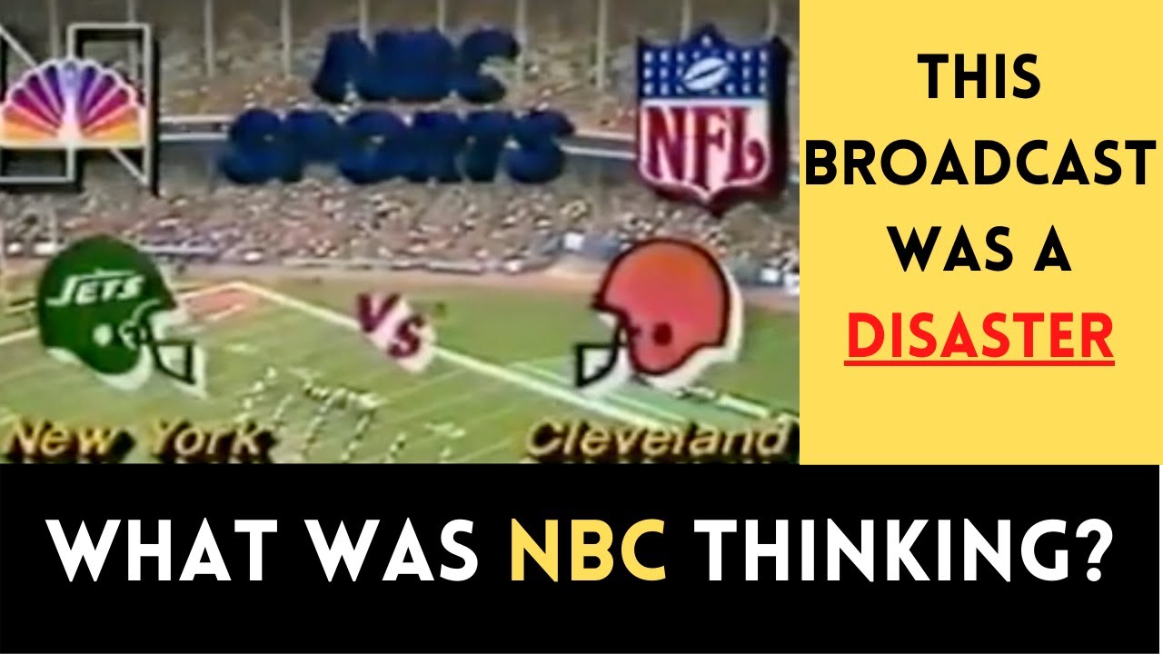 The WEIRDEST NFL Broadcast in NBC HISTORY Jets Browns (1981) YouTube