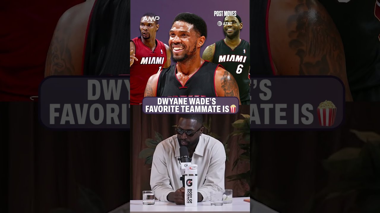 Do YOU know who Dwyane Wade's all-time favorite teammate is? 🤔🍿 @ATT #ATT #dwaynewade #miamiheat