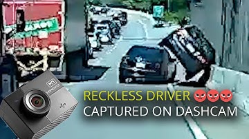 Reckless Driver Sends Car FLYING Captured on Momento M7 Dashcam