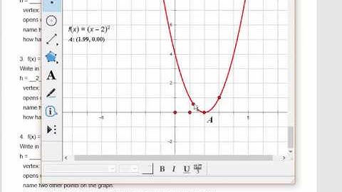 Algebra 2: 5.1 Using Transformations to graph quadratic functions video