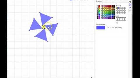 Drawing and saving a flower in GeoGebra