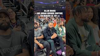 Dillon Brooks & Jordan Goodwin courtside at Phoenix Mercury vs. Sky 😳🔥
