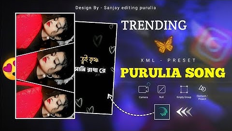 New Trending Purulia Song Alight Motion Editing !! Alight Motion Video Editing Purulia Song New