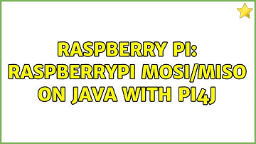 Raspberry Pi: RaspberryPi MOSI/MISO on java with PI4J