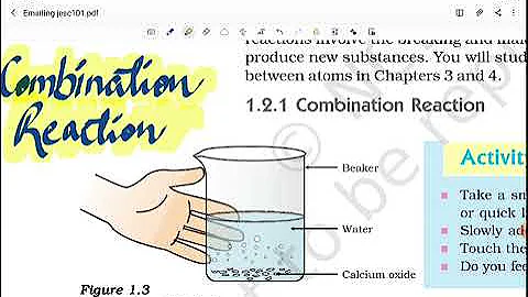 Class10th Science Chapter 1: Combination Reaction+ Exothermic reaction+Activity 1.4