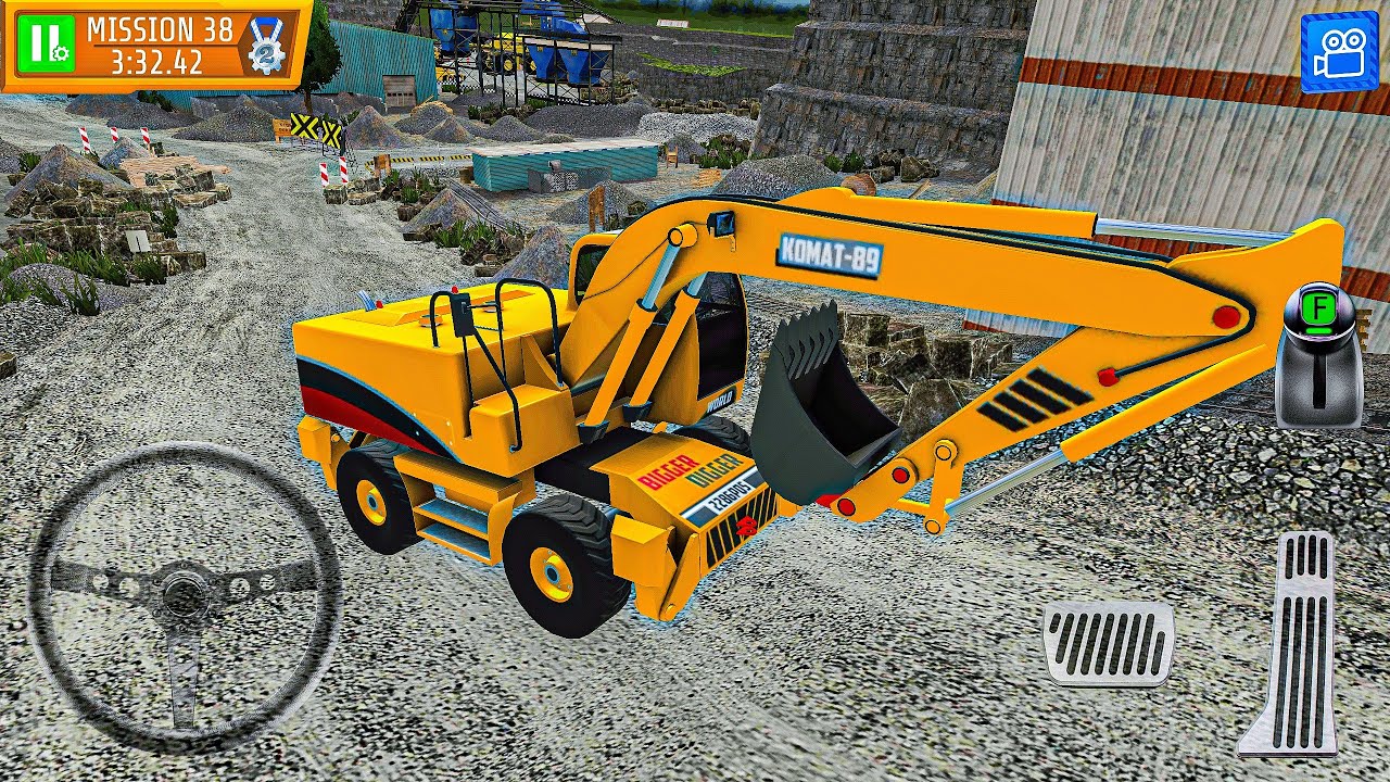 Mining Excavator Parking Simulator - Quarry Driver 3: Giant Trucks - Android Gameplay