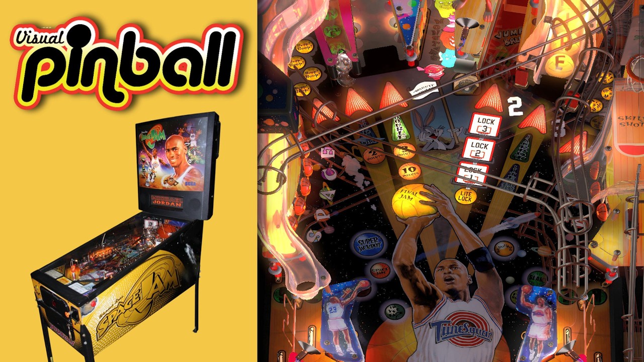 Space Jam (Sega 1996) - Visual Pinball - VPX - YouTube