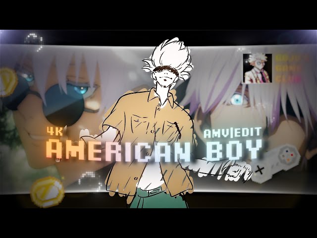 Gojo Satoru [ AMV | EDIT ] - 🎮 American Boy 🎮 (Chanel) | 4K class=