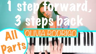 How to play 1 STEP FORWARD, 3 STEPS BACK - Olivia Rodrigo Piano Tutorial | Piano Part\/Chords