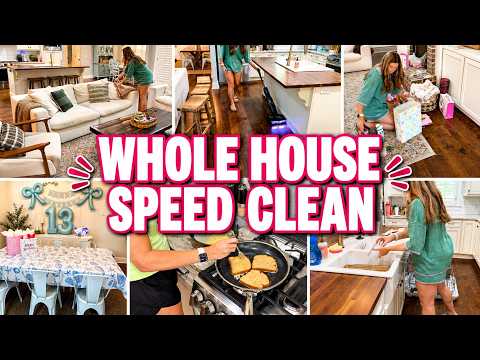 Speed Cleaning My Entire House | Declutter And Organize With Me | Birthday Edition