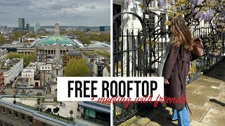FREE ROOFTOP TERRACE and meeting with friends | APRIL VLOG